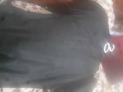 Black sherwani with black dress