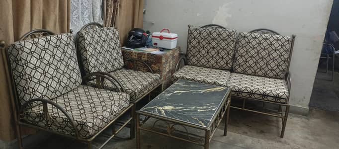 Iron Sofa 4 Seater