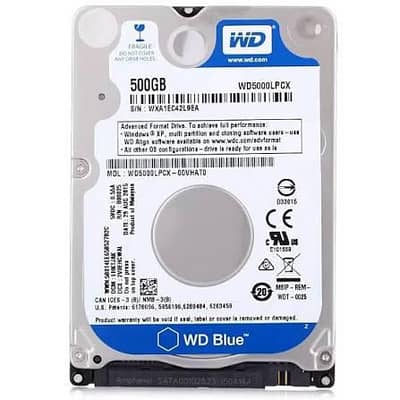 500 GB Hard Wd PC 100% Health perform