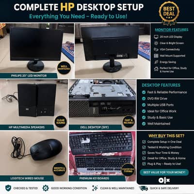Computer 10/8 pc  in low budget all accessories but no Ram