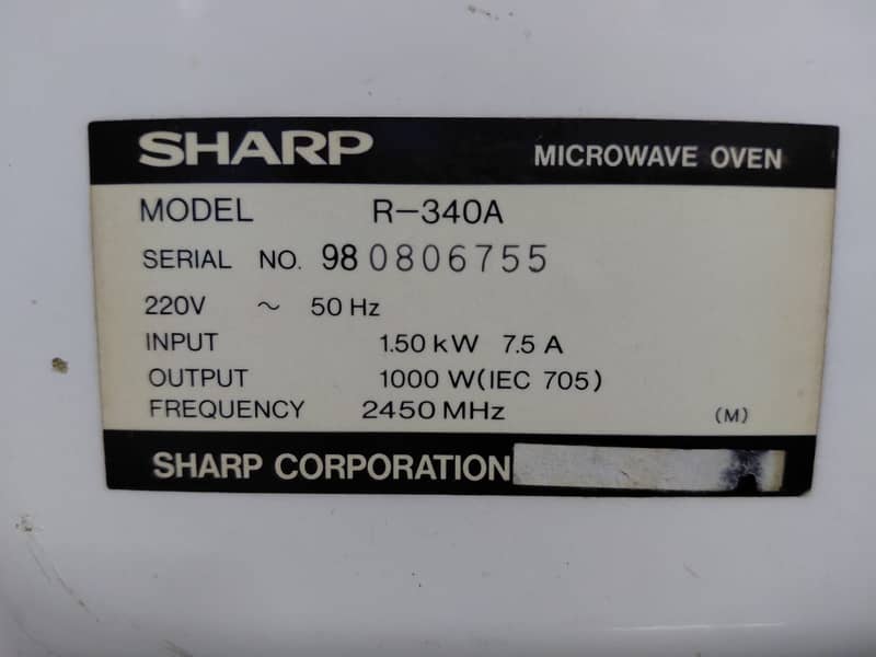 Sharp Microwave 4