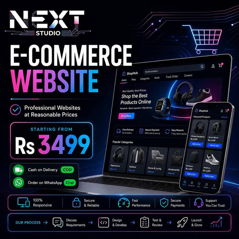 Professional Website Developer | Front End, Backend & E-commerce 3