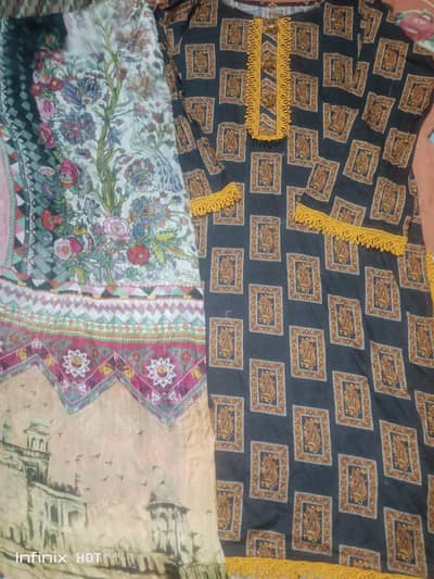 branded Preloved lawn 3 pcs dress good condition