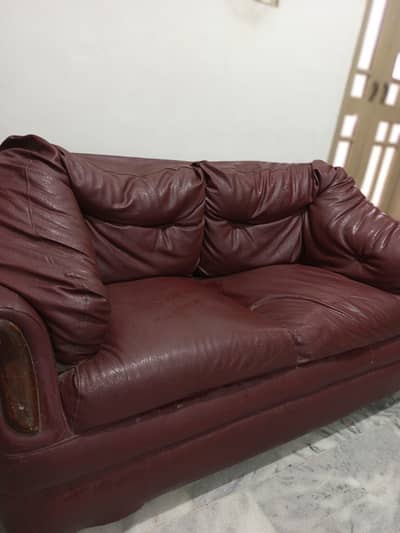 2 seater leather sofa