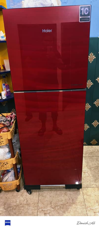 Haier Glass Dor Refrigerator new Condition only 6 Month Used