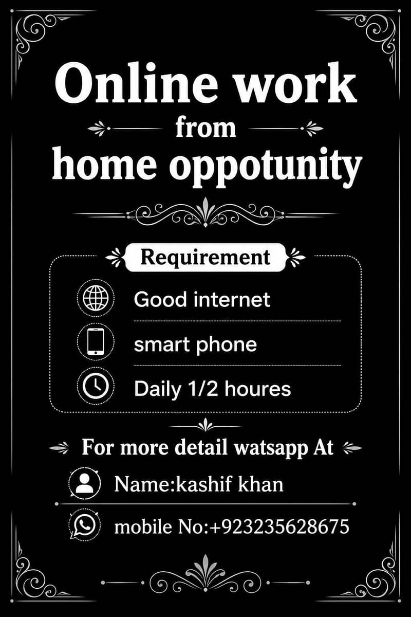Online work oppurtunity 0