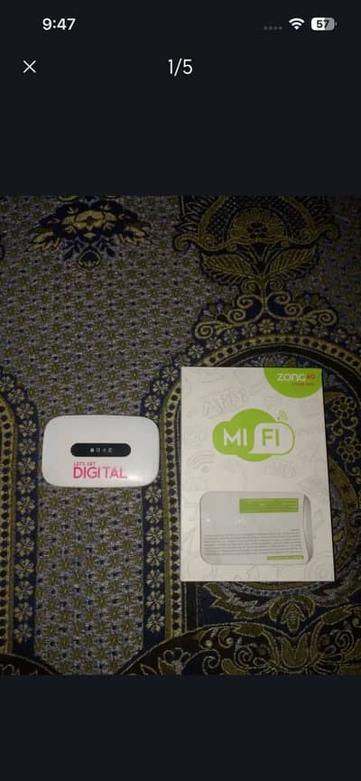 Zong 4g device with box Bilkul new hai