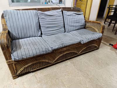 Cane Sofa and Sheesham wood sofa Urgent sale