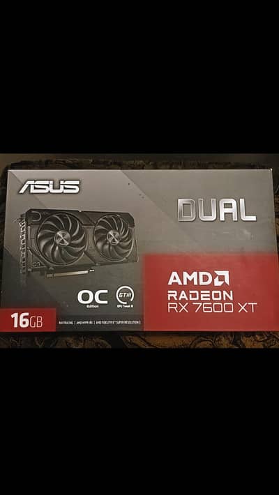 ASUS Rx 7600XT with Original Box OC Edition.