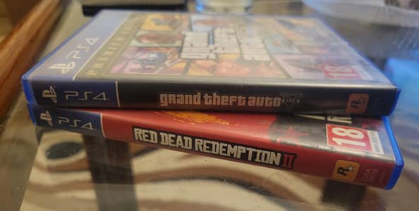 Red Dead Redemption 2 and GTA V PS4