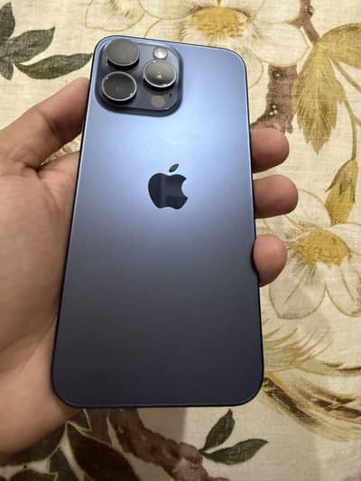 iPhone 15 Pro Max Blue Titanium | Non PTA | 86% BH | 10/10