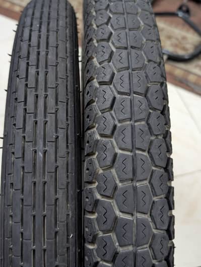 GS150 Stock Tyres & Tubes. Panther Heavy Duty 6 Ply