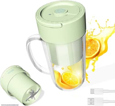 USB Rechargeable Electric juice Cup Mint green