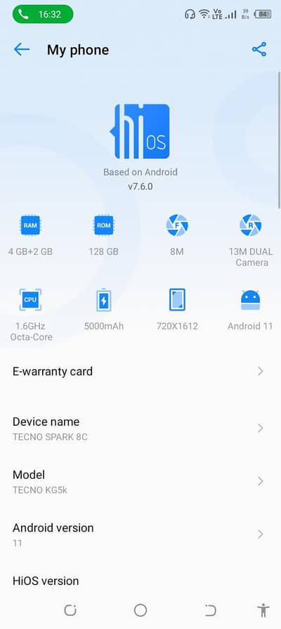 Tecno Spark 8C