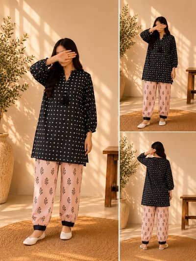 2Pc printed co-ot sets available in lahore