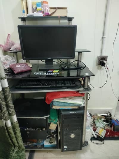 Dell computer full setup with trolley