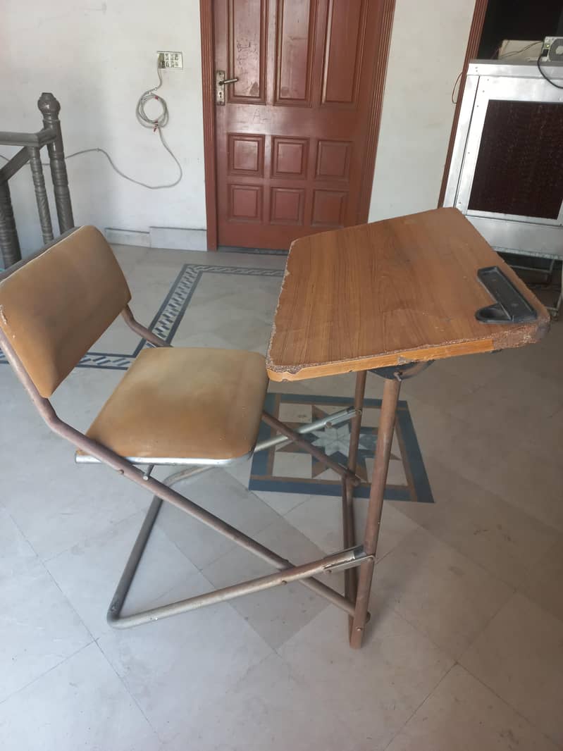 chair study table folding ,کرسی اور سٹڈی ٹیبل فولڈنگ 7