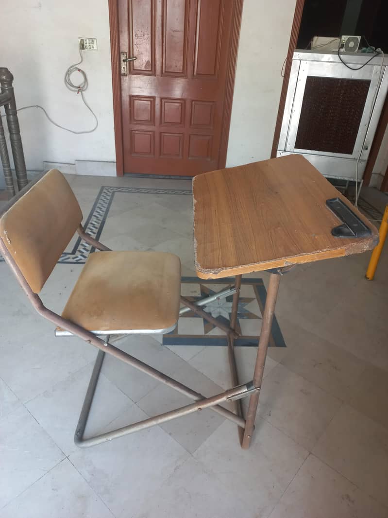 chair study table folding ,کرسی اور سٹڈی ٹیبل فولڈنگ 9