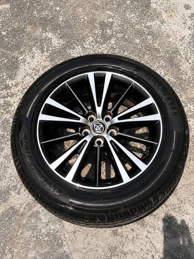 Toyota Grande k 4 Alloy Rim + yokohama Tyres (Made in Japan)