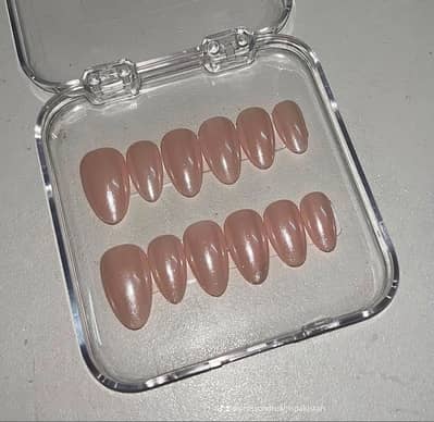 Gel x Glazed donut nails set