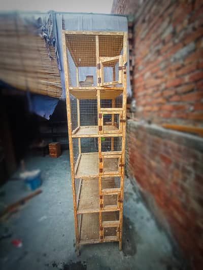 wooden cage