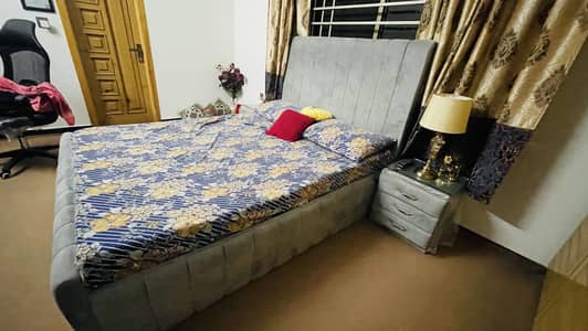 Grey Poshish Bed For sale
