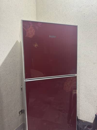 HAIER REFRIGERATOR 342 GLASS DOOR