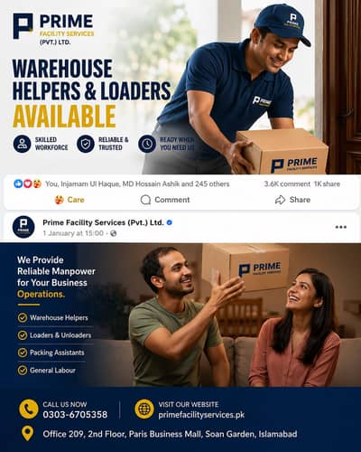 Warehouse Helpers & Loaders Available | Prime Facility Services