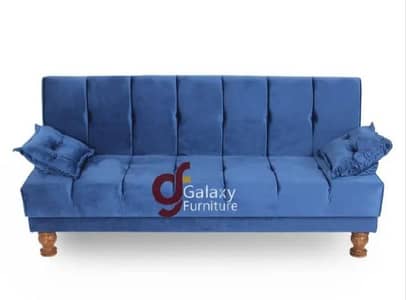 Galaxy Sofa Cum Bed - Premium Imported Velvet Fabric (Brand New)