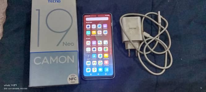Tecno CAMON 19 Neo 128 gb IMEI match pta approved condition 10/9