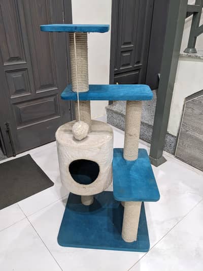 Cat tree scratch house and condo