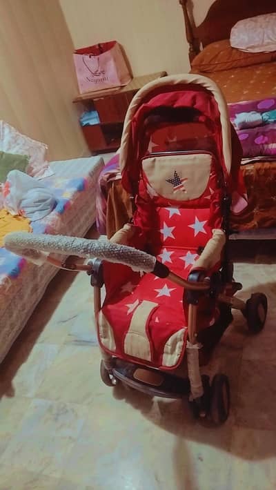 Imported stroller Almost new