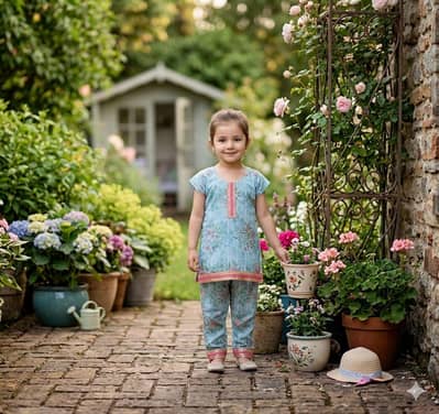 Gul Ahmed fabric he hand made dress