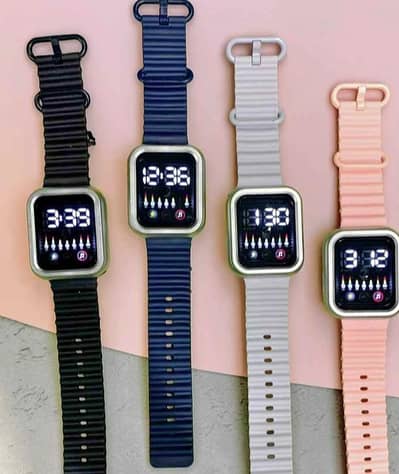 beautiful led kid watch