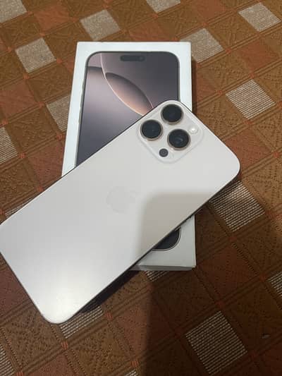 Iphone 16 pro max Desert Titanium Non PTA (P+esim)