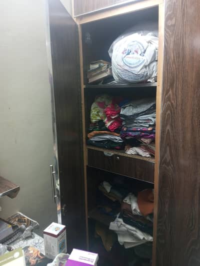 strong wooden wardrobe available for sale
