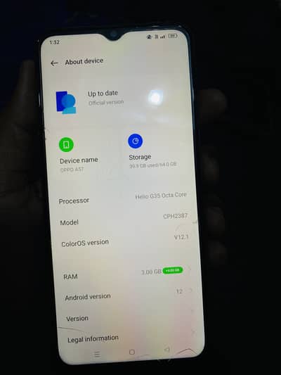 OPPO A57. Double sim pta approved