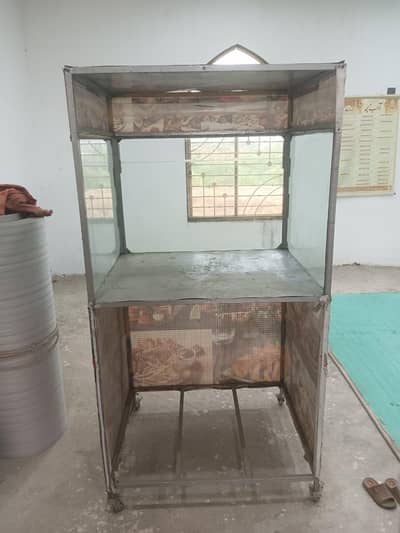 Commercial Food Counter for Chips, Burger, Shawarma (With Wheels)