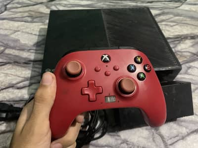Xbox One 500GB + 7 Games Installed + Red Controller + Complete Setup
