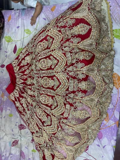 neat and clean condition bridal lahnga