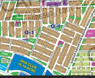 Spacious 1 Kanal Plot Build Your Luxurious Lifestyle Plot Sector Q in DHA MULTAN PHASE- 1