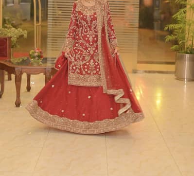Bridal Lehenga shirt with dupatta