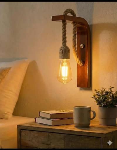 premium woden wall lamp light