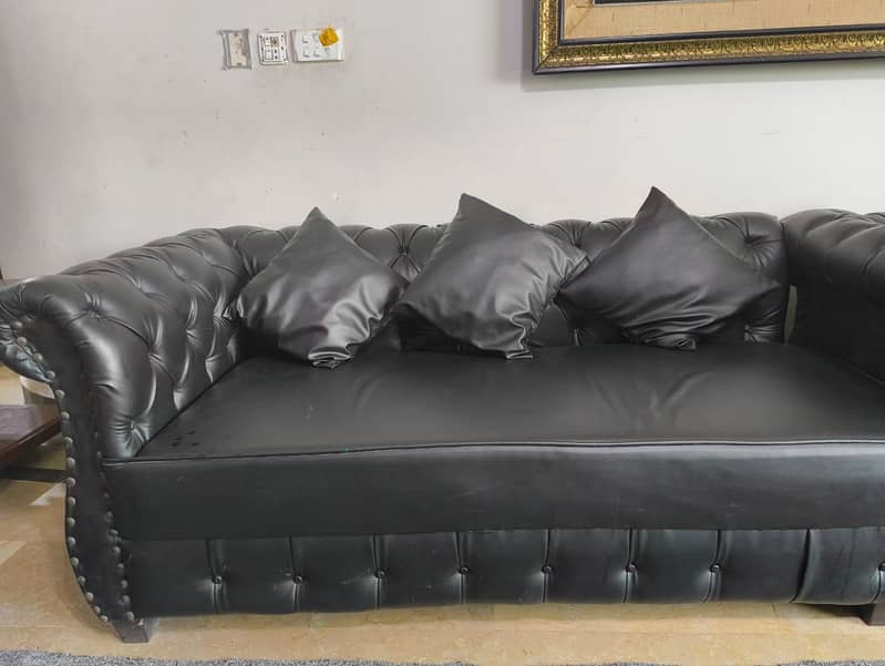 2 sofas artificial leather 1
