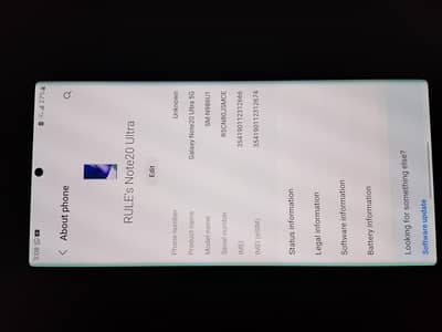 Samsung Mobile Note 20 Ultra 5g non pta