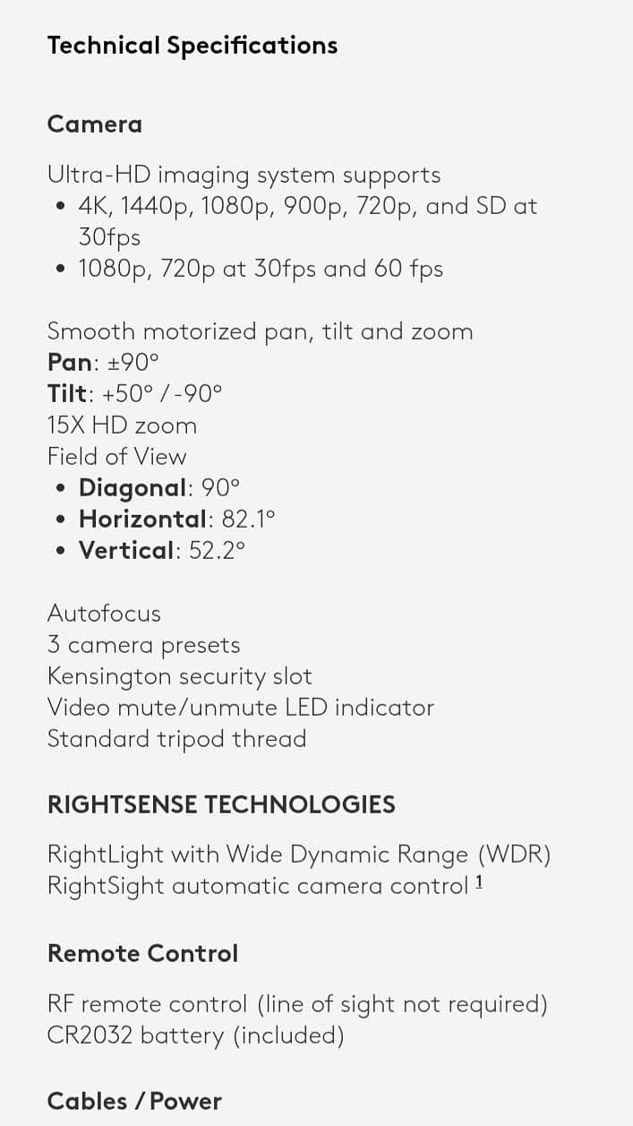Logitech Rally Camera 7