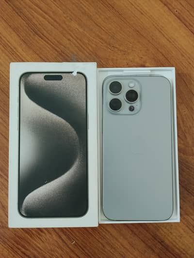 Apple iPhone 15 Pro Max natural titanium factory unlocked