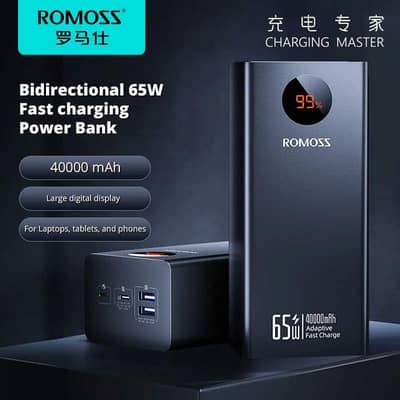 40000 Mah 65W Romoss Original Power Bank MacBook Laptop Dell HP Lenovo