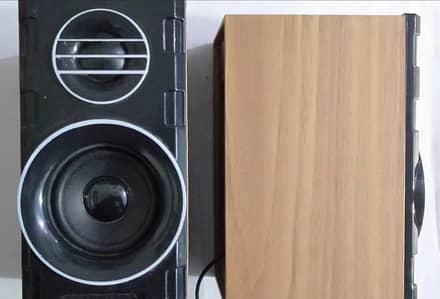 USB Woofer Speaker Black ABS Plastic Compact