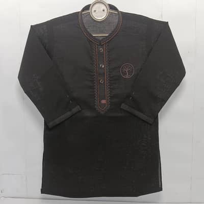 Black Lawn shalwaar kameez for boys.
